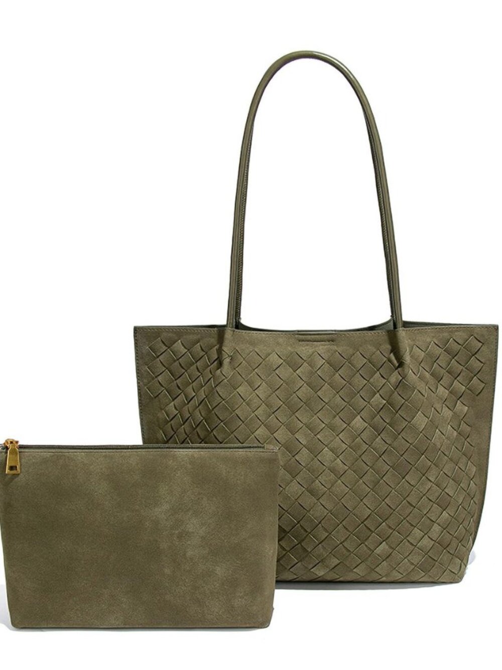 Women's Luxury Handmade Woven Tote Bag, Beach Bag Set, Elegant Age Reducing